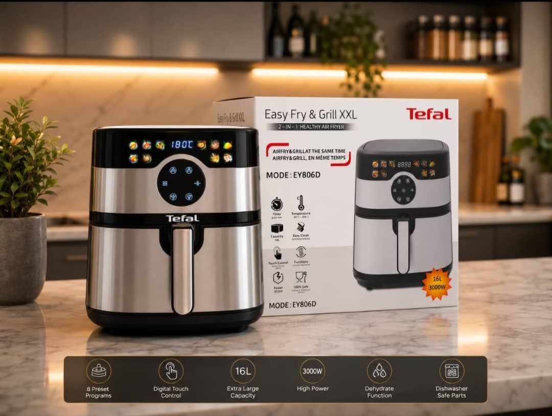 سرخ‌کن و گریل حرفه‌ای تفال مدل EasyXXLGrill  Fry &