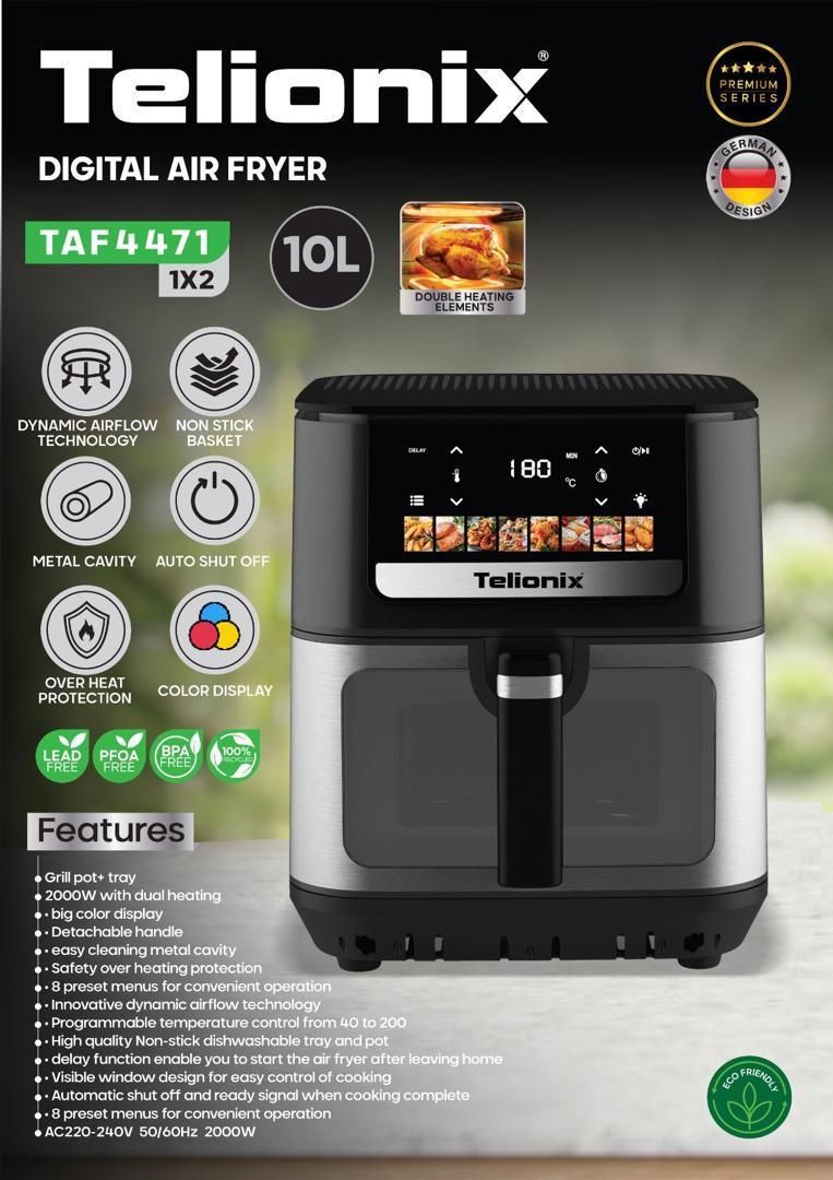 سرخ‌کن‌10 لیتر رژیمی‌‌‌‌‌تلونیکس مدلtaf4471