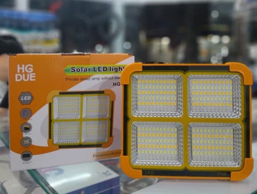 پروژکتور خورشیدی مدل HG-66 چند رنگ نور
